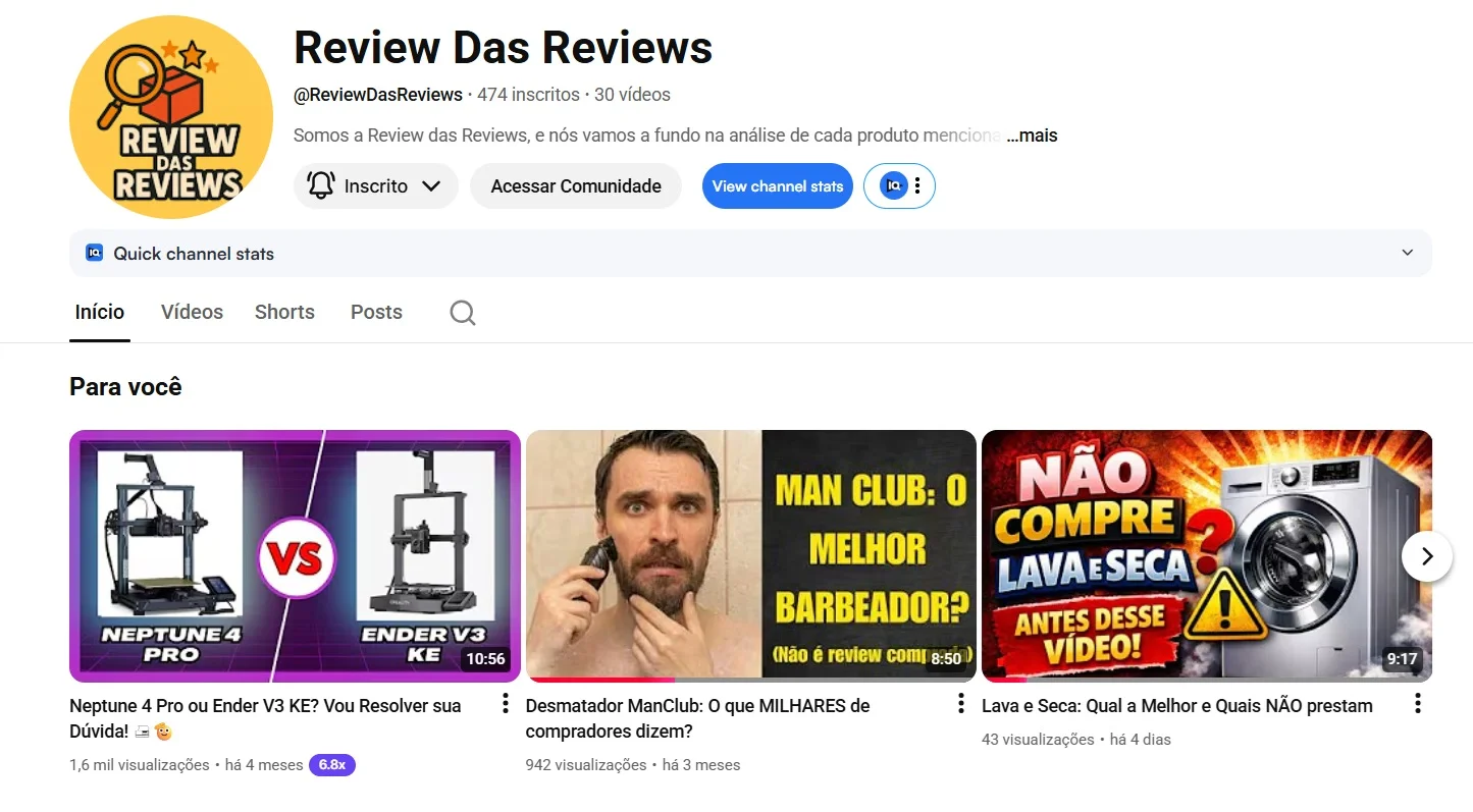 Equipe Review das Reviews trabalhando