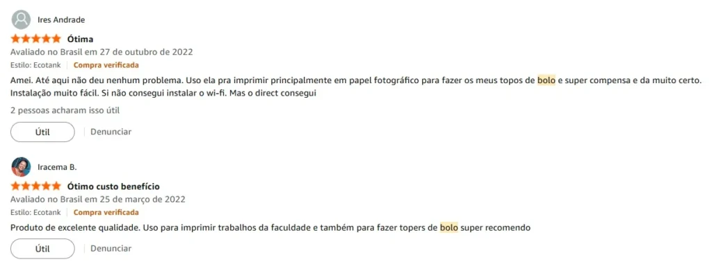 avaliacoes epson l1250 para topo de bolo