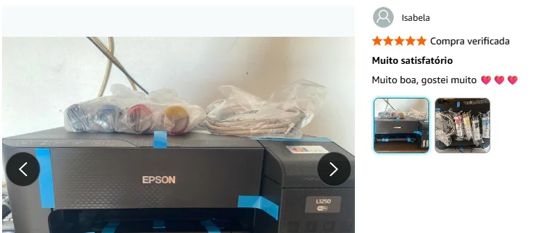 avaliacao compra epson l1250