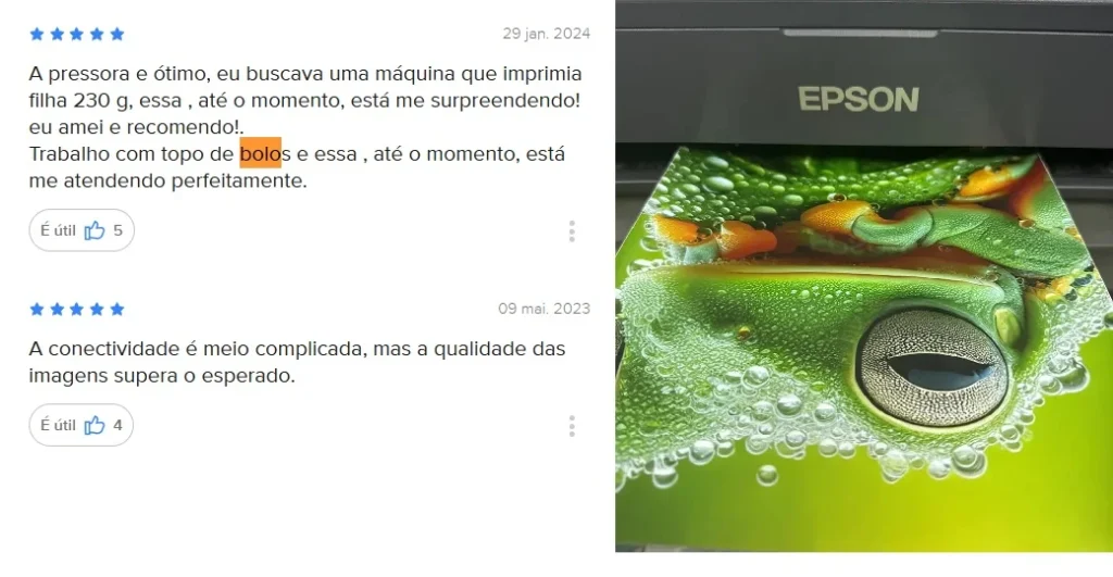 impressora topo bolo l8050