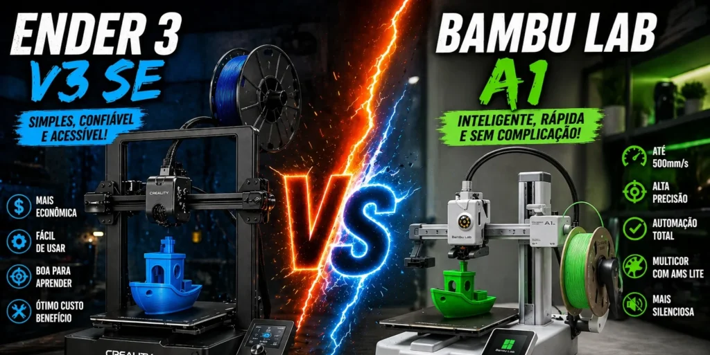 ender 3 v3 se ou bambu lab a1