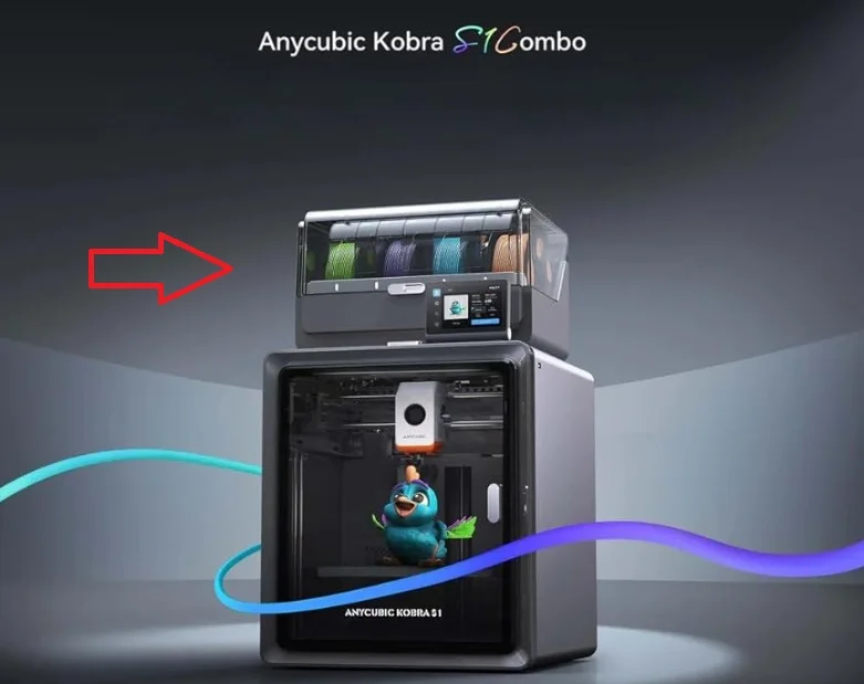 foto anycubic kobra s1 combo sistema ace pro