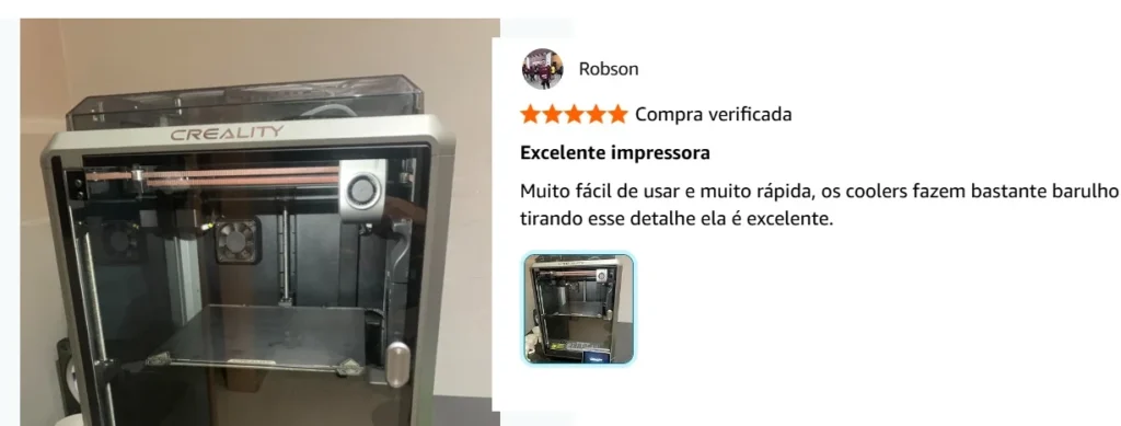 relato de comprador creality k1