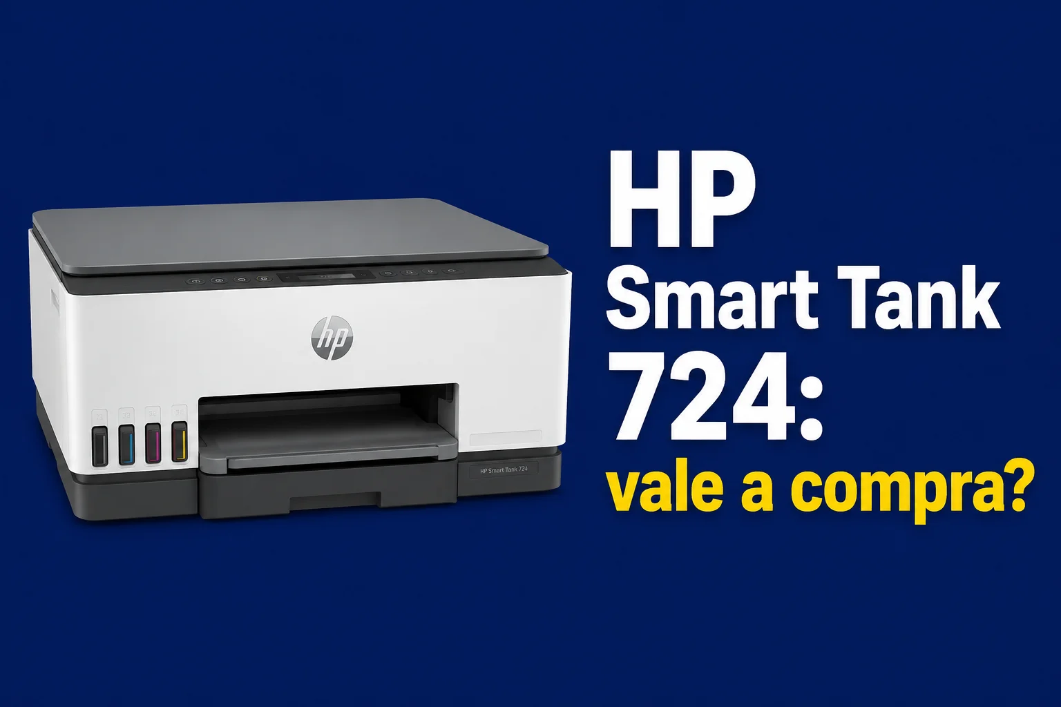 foto da impressora hp smart tank 724 e boa