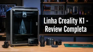 foto da impressora 3d creality k1 para ilustrar review