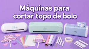 imagem ilustrando texto com maquinas de cortar topo de bolo