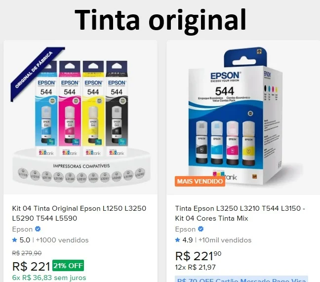 tinta para epson l3250 original