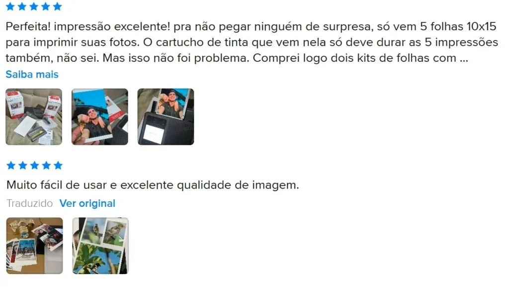 avaliacoes de compradores canon selphy destacam excelente qualidade de imagem