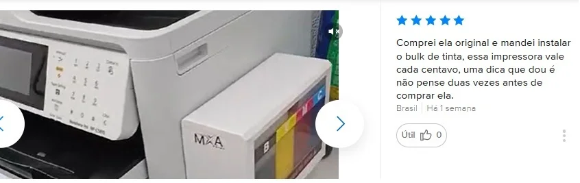 comentario de comprador epson workforce mercado livre