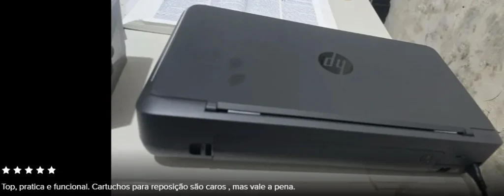 relato de comprador sobre impressora portatil A4 hp 